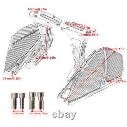 Rear Footboards For Harley Touring 93+ Road King Street Glide Passenger Footpegs