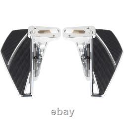 Rear Footboards For Harley Touring 93+ Road King Street Glide Passenger Footpegs