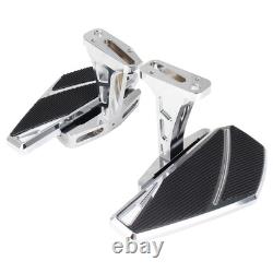 Rear Footboards For Harley Touring 93+ Road King Street Glide Passenger Footpegs