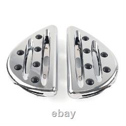 Rear Left & Right Passenger Floorboard Foot Pegs Fit Harley Touring 1993+ Chrome