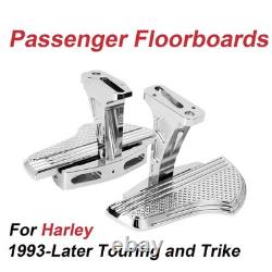 Rear Passenger Chrome Floorboards For Harley Electra Glide Sport Trike Models