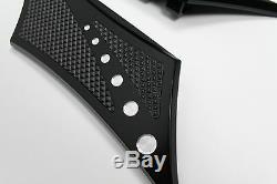 Rear Passenger Floorboard Baggers Chrome-E-O Black Rubber Insert Harley Davidson