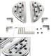 Rear Passenger Floorboard Foot Pegs Left & Right Fit Harley Touring 1993+ Chrome