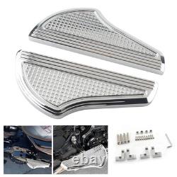Rear Passenger Floorboards 1Pair Aluminum For Harley Touring 1993+ Chrome