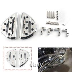 Rear Passenger Floorboards Foot Peg For Harley Touring 1993+ Aluminum Chrome