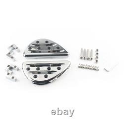 Rear Passenger Floorboards Foot Peg For Harley Touring 1993+ Aluminum Chrome