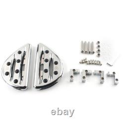 Rear Passenger Floorboards Foot Peg For Harley Touring 1993+ Aluminum Chrome