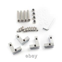 Rear Passenger Floorboards Foot Peg For Harley Touring 1993+ Aluminum Chrome