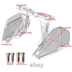 Rear Passenger Floorboards For Harley 93-ON Touring CVO Electra Glide Road King