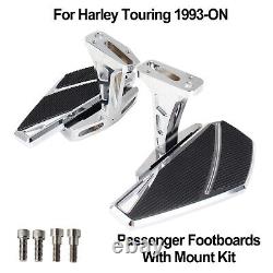 Rear Passenger Footboards For Harley 93-ON Touring CVO Electra Glide Road King