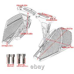 Rear Passenger Footboards For Harley 93-ON Touring CVO Electra Glide Road King