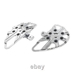 Rear Passenger Footrest Floorboard Chrome For Harley Touring Softail Pair Motor