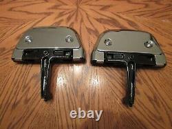 Rebuilt OEM Harley Touring Electra Ultra Passenger Floorboards-New Chrome Covers