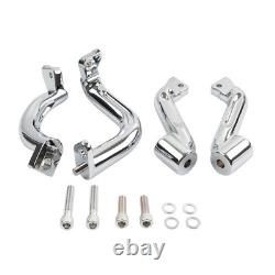 Rider Driver Floorboard Mount Bracket Kit For Harley Street Glide 2014-16 Chrome