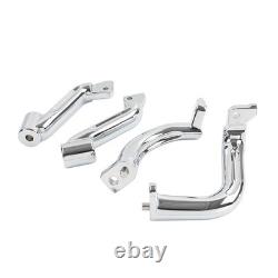 Rider Driver Floorboard Mount Bracket Kit For Harley Street Glide 2014-16 Chrome