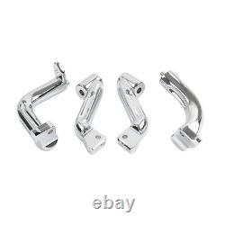 Rider Driver Floorboard Mount Bracket Kit For Harley Street Glide 2014-16 Chrome