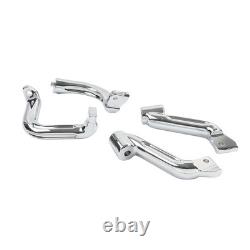 Rider Driver Floorboard Mount Bracket Kit For Harley Street Glide 2014-16 Chrome