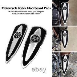 Rider Driver Floorboards Foot Pads For Indian Chief Roadmaster Vintage Chrome