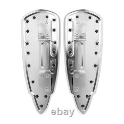 Rider Driver Floorboards Foot Pads For Indian Chief Roadmaster Vintage Chrome