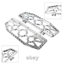 Rider Driver Floorboards Foot Peg For Harley Electra Glide FLHT FLHTC Chrome