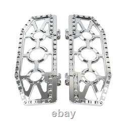 Rider Driver Floorboards Foot Peg For Harley Electra Glide FLHT FLHTC Chrome