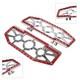 Rider Driver Floorboards Foot Peg For Harley Electra Glide Flht Flhtc Chrome+red