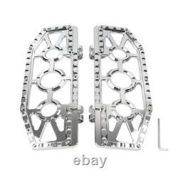 Rider Driver Floorboards Foot Peg Pedals FIT Harley Electra Glide FLHT FLHTC