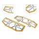 Rider Driver Floorboards Foot Peg Pedals For Harley Electra Glide Flht Chrom+gol