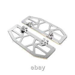 Rider Driver Floorboards Foot Peg Pedals For Harley Electra Glide FLHT Chrom+Gol