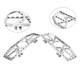 Rider Driver Floorboards Foot Peg Pedals For Harley Electra Glide Flht Chrome