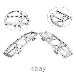 Rider Driver Floorboards Foot Peg Pedals For Harley Electra Glide FLHT Chrome