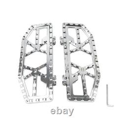 Rider Driver Floorboards Foot Peg Pedals For Harley Electra Glide FLHT Chrome