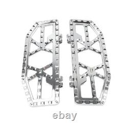 Rider Driver Floorboards Foot Peg Pedals For Harley Electra Glide FLHT Chrome