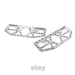 Rider Driver Floorboards Foot Peg Pedals For Harley Electra Glide FLHT Chrome