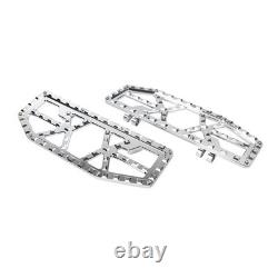 Rider Driver Floorboards Foot Peg Pedals For Harley Electra Glide FLHT Chrome