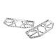 Rider Driver Floorboards Foot Peg Pedals For Harley Electra Glide Flht Flhtc Blk