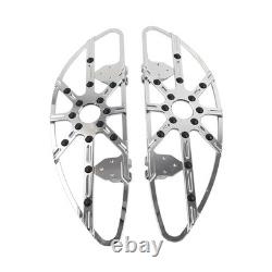 Rider Driver Front Floorboard Footboard 2pcs For Harley Touring Softail Chrome