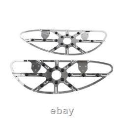 Rider Driver Front Floorboard Footboard Chrome For Harley Touring Softail Pair