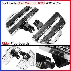 Rider Floorboards Aluminum Alloy, Rubber, For Honda Gold Wing GL1800 2001-2024