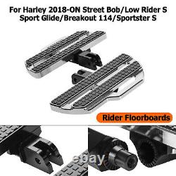 Rider Floorboards For Harley 18-ON Softail Low Rider Street Bob 114 Sportster S