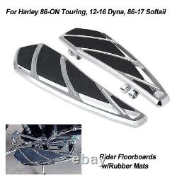 Rider Floorboards For Harley 2012-16 Dyna, 86-2017 Softail, 1986-ON Touring Trike