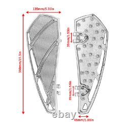 Rider Floorboards For Harley Road King Street Glide FL Softail Fat Boy FLD Dyna