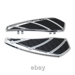 Rider Floorboards For Harley Road King Street Glide FL Softail Fat Boy FLD Dyna