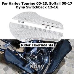 Rider Floorboards For Harley Softail 00-17, Touring 2000-ON, Dyna Switchback 12-16