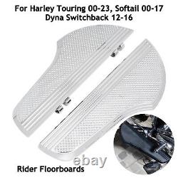 Rider Floorboards For Harley Softail 00-17, Touring 2000-ON, Dyna Switchback 12-16