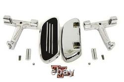 SLIMLINE Chrome Passenger Footboard Kit FOR FLH/FLT