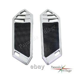 Smooth Rider Front FootBoard Floorboard For Harley Touring Softail 84-15 Chrome