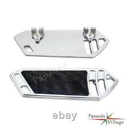 Smooth Rider Front FootBoard Floorboard For Harley Touring Softail 84-15 Chrome
