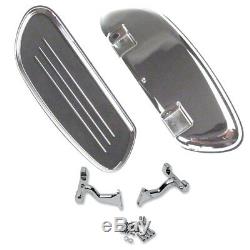 StreamLiner Styled Chrome Passenger Floor Board +2.5 Kit Harley 1997 Up Touring