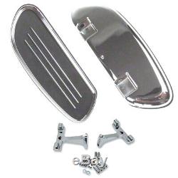 StreamLiner Styled Chrome Passenger Floor Board Kit 1997 & Newer Harley Touring